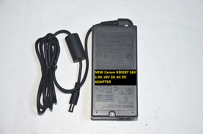 NEW Canon K30287 AC DC ADAPTER 16V 2.0A 16V 2A The special interface with needle output